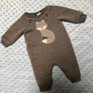 Carters boys knitted Fox one piece